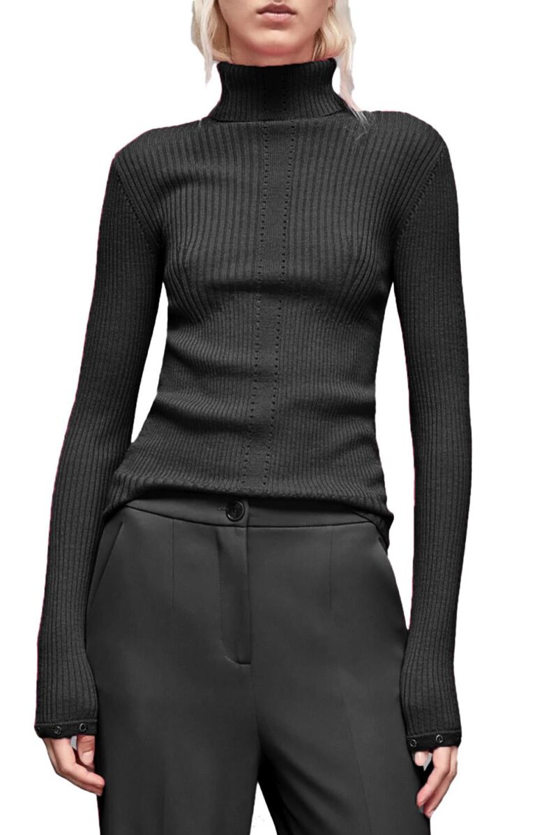 avlani Women's Turtleneck Knit Sweater – Cozy & Elegant - Image 2
