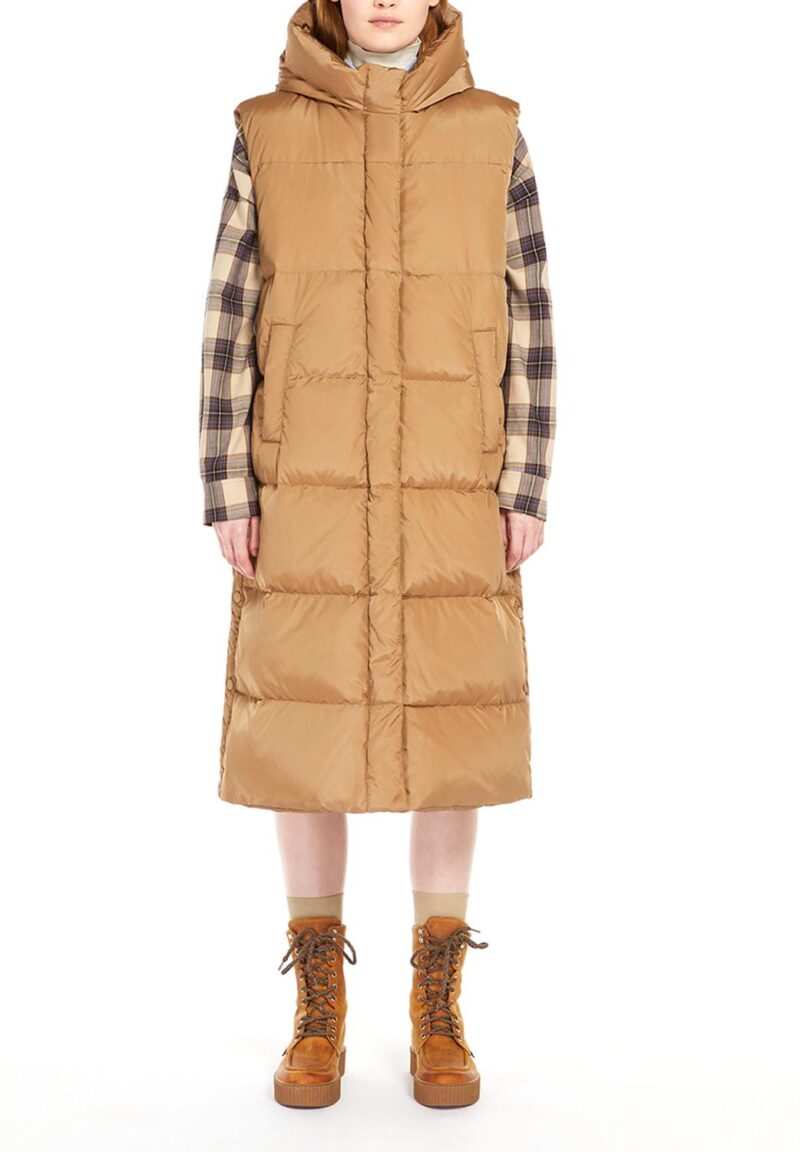 Avlani Elegant Long Taffeta Gilet – Lightweight & Stylish - Image 2
