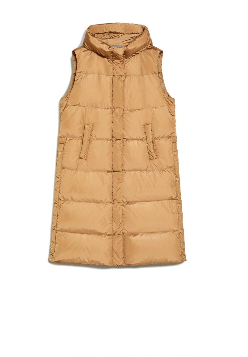 Avlani Elegant Long Taffeta Gilet – Lightweight & Stylish