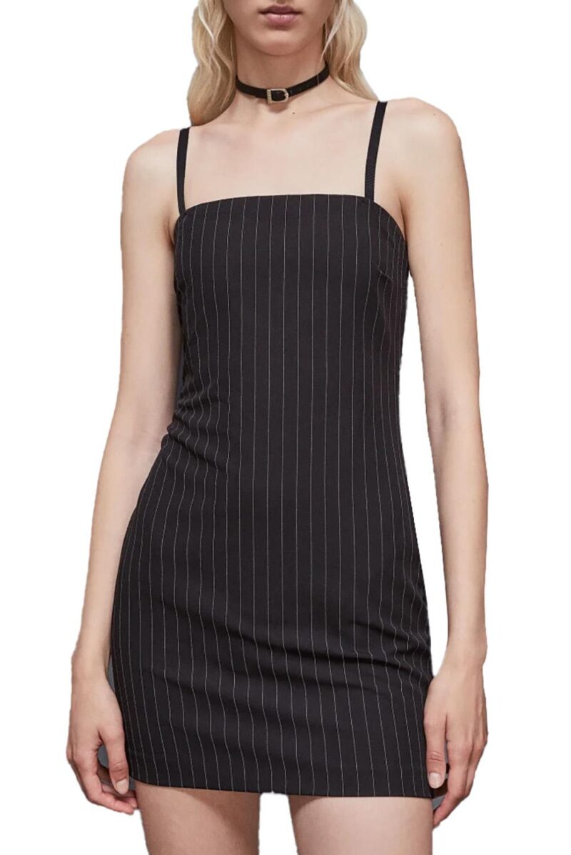 avlani Women's Mini Pinstripe Dress – Chic & Tailored - Image 2