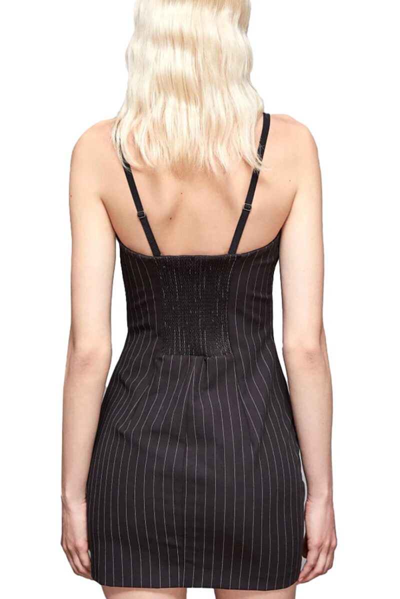 avlani Women's Mini Pinstripe Dress – Chic & Tailored - Image 3