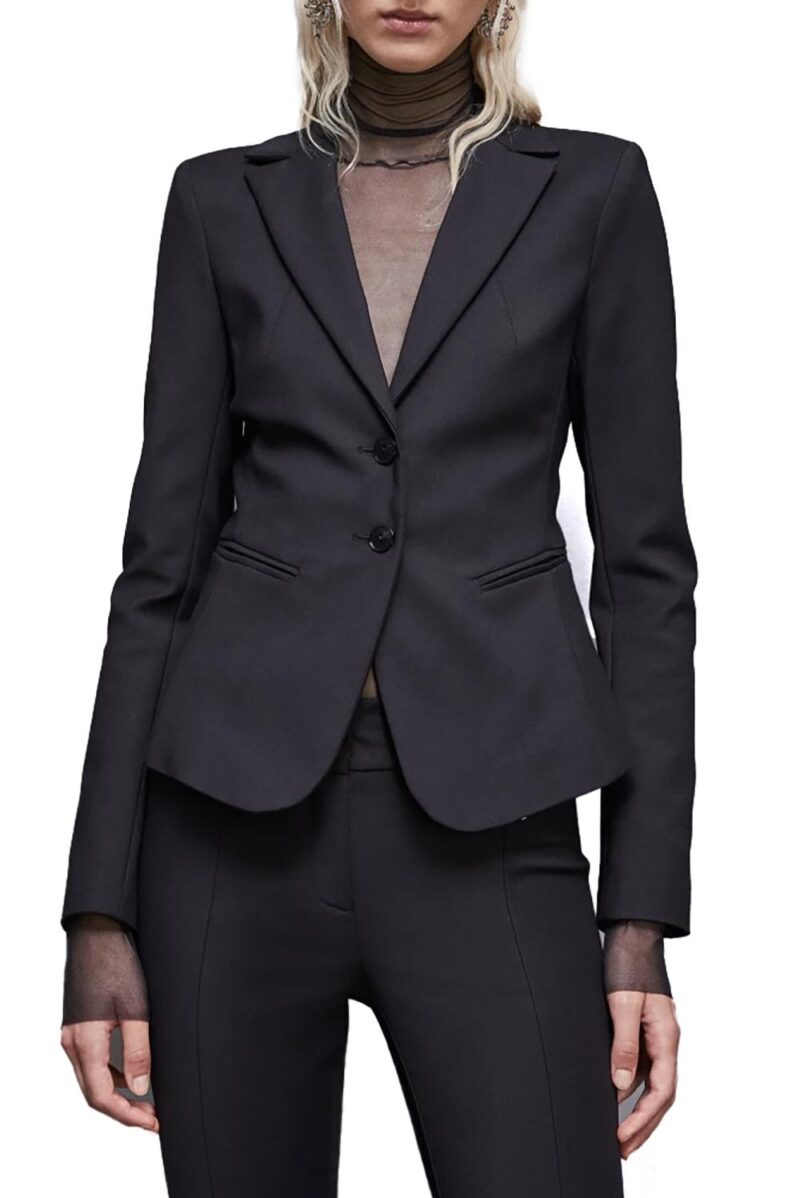 avlani Women's Slim Fit Two-Button Blazer – Elegant & Tailored - Image 2