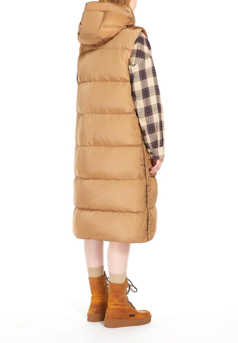 Avlani Elegant Long Taffeta Gilet – Lightweight & Stylish - Image 3