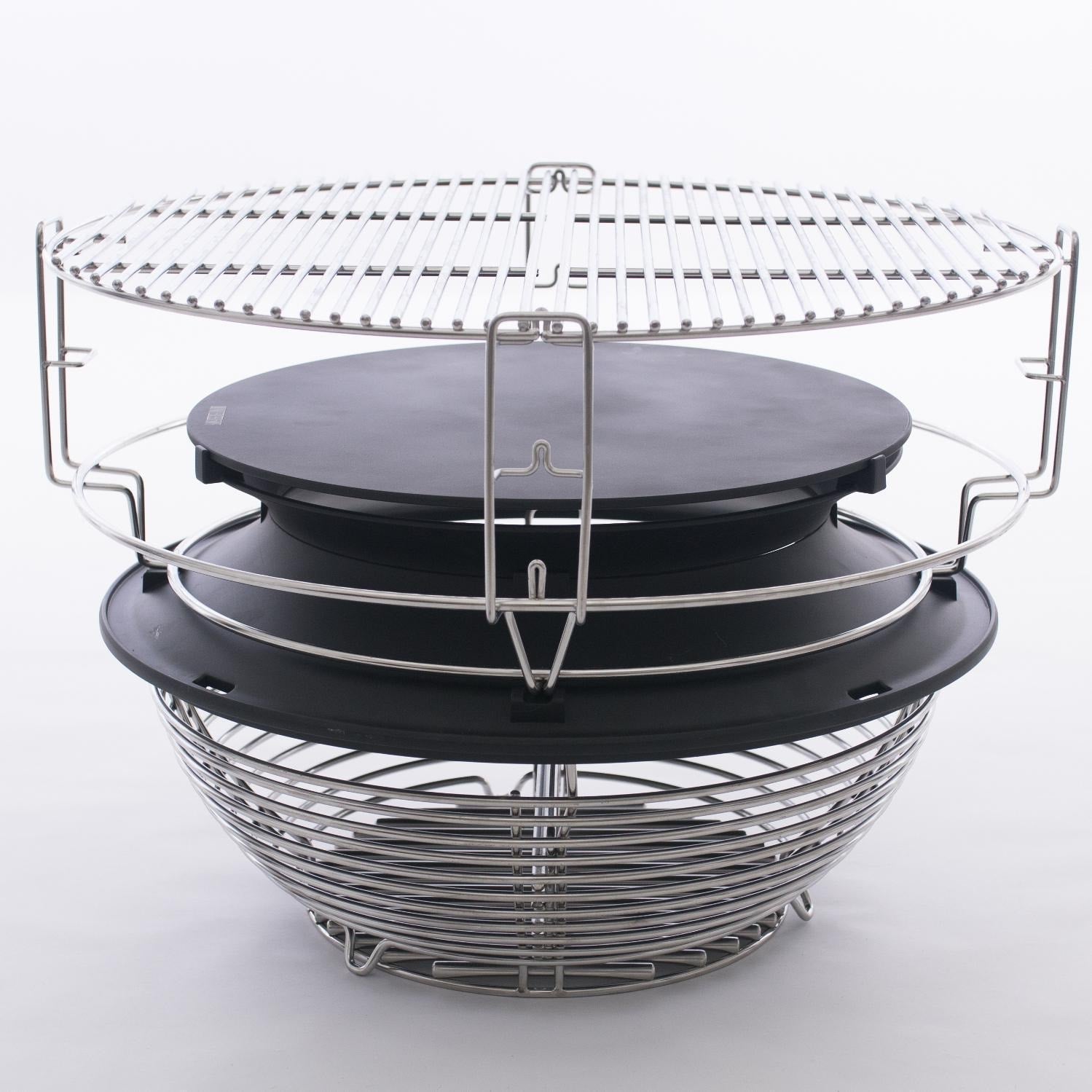 Kamado Joe: Big Joe III w/ Cart. Hyperbolic Insert. Aluminum Side Shelves. Heat Def. D&C. Tools - Image 9