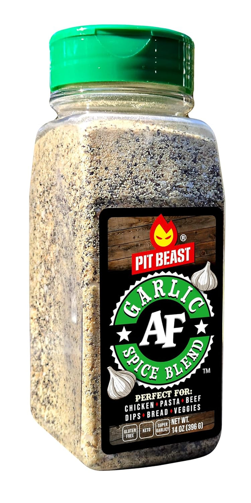 Pit Beast Garlic AF - Garlic. Salt. and Pepper BBQ Rub Seasoning | ALL PURPOSE EXTREME GARLIC FLAVOR SPICE BLEND | Chicken. Pasta. Veggies. Dips. Bread. Beef. Pork | 14Oz. - Image 9