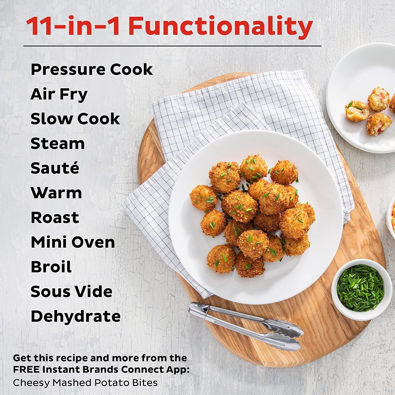 Instant Pot Pro Crisp 11-In-1 Air Fryer and Electric Pressure Cooker Combo with Multicooker Lids That Air Fries. Steams. Slow Cooks. Sautés. Dehydrates. & More. Free App with over 800 Recipes. 8 Quart - Image 3