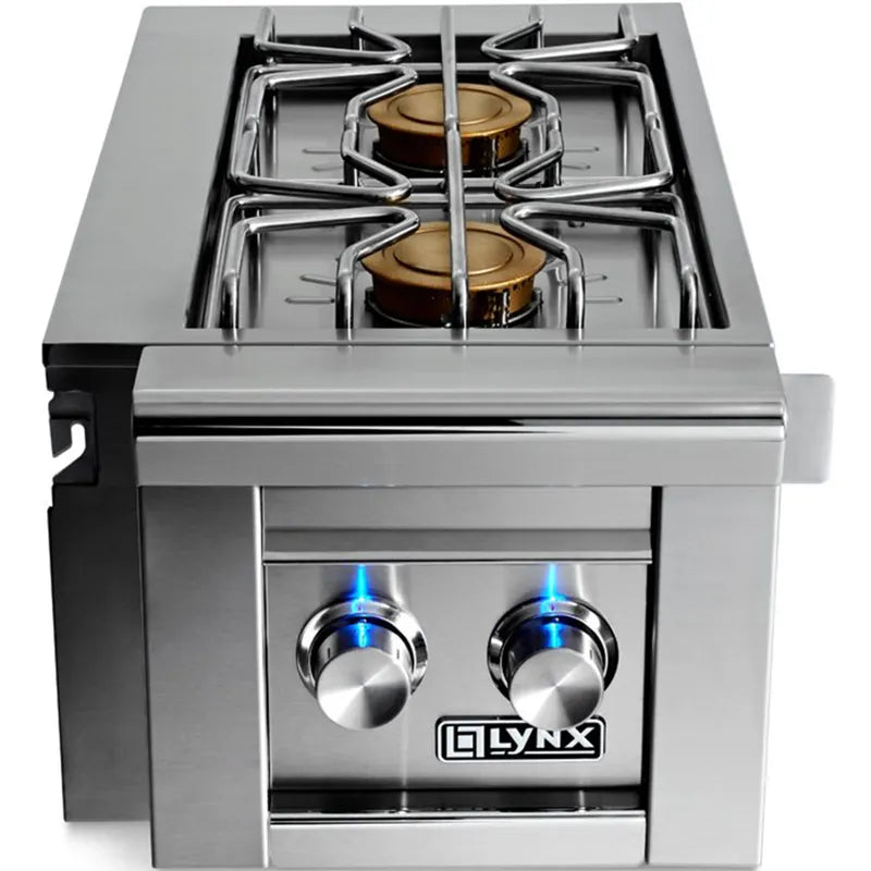 Lynx Pro: Cart Mounted Double side burner -fits all grill sizes