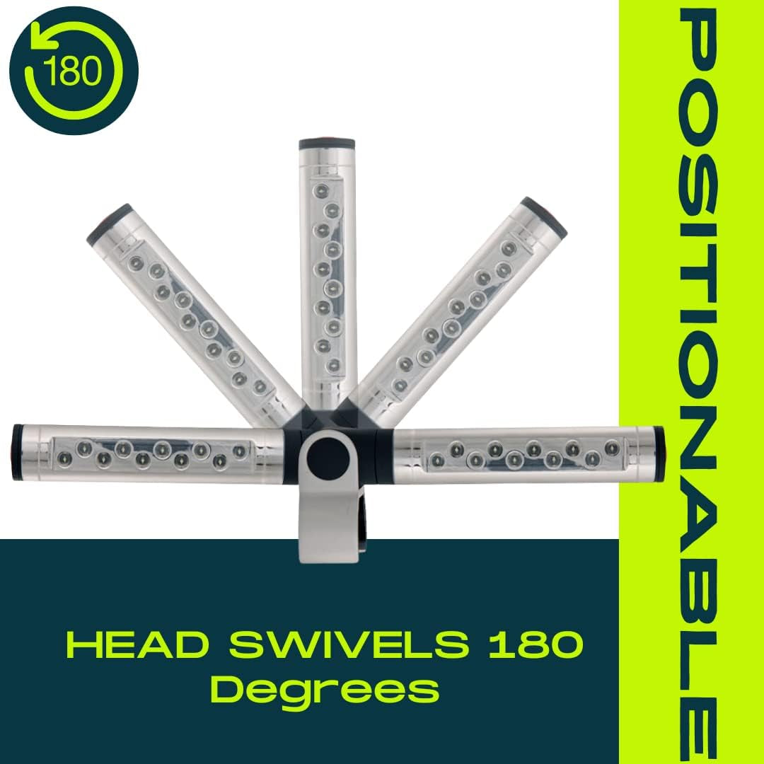 Barbecue Grill Light BBQ Grill Light- Battery Operated LED BBQ Light Aluminum Clamp Barbeque Grill Lights - Grill Lights for Outdoor Grill or Smoker - the Best BBQ Grill Accessories - BBQ Light - Image 7