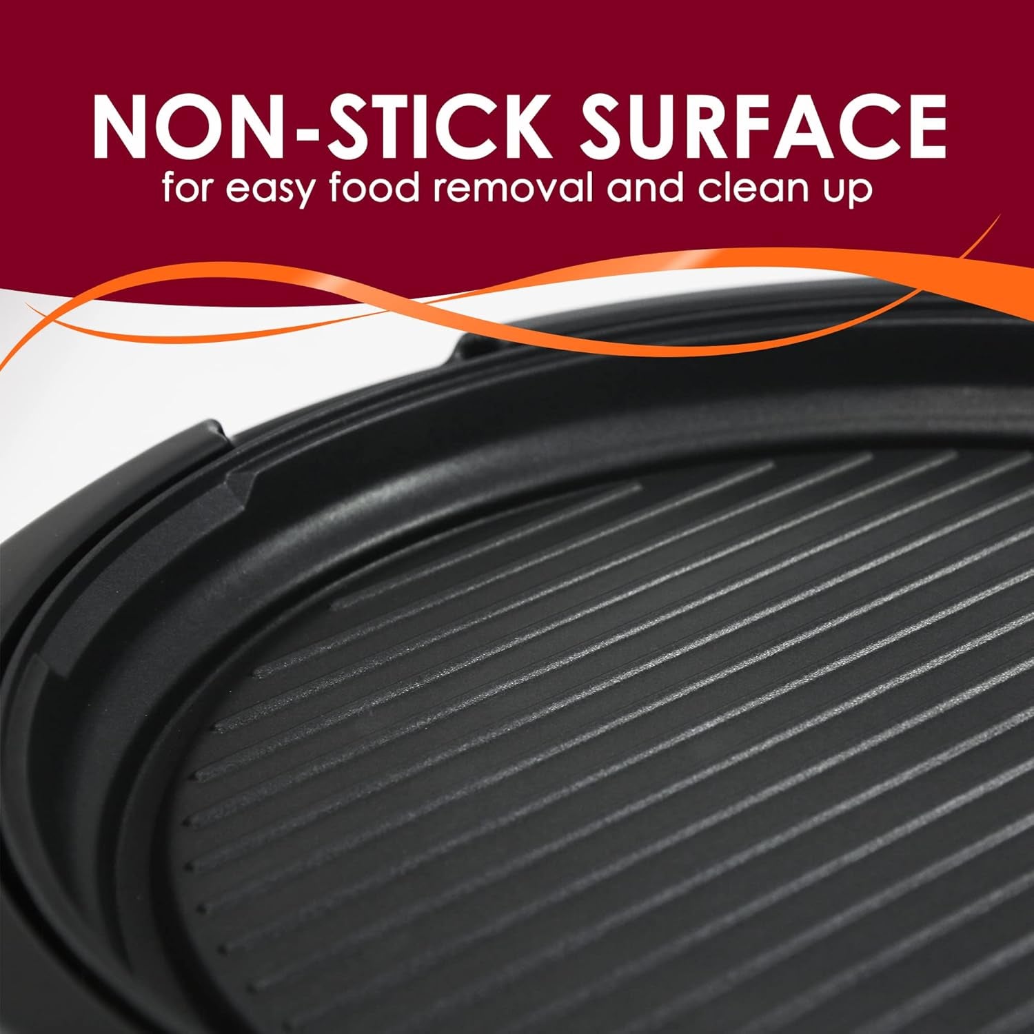 Elite Gourmet EMG-980B Smokeless Electric Tabletop Grill Nonstick. 6-Serving. Dishwasher Safe Removable Grilling Plate. Grill Indoor. Tempered Glass Lid. Adjustable Temperature. 14 Black - Image 9