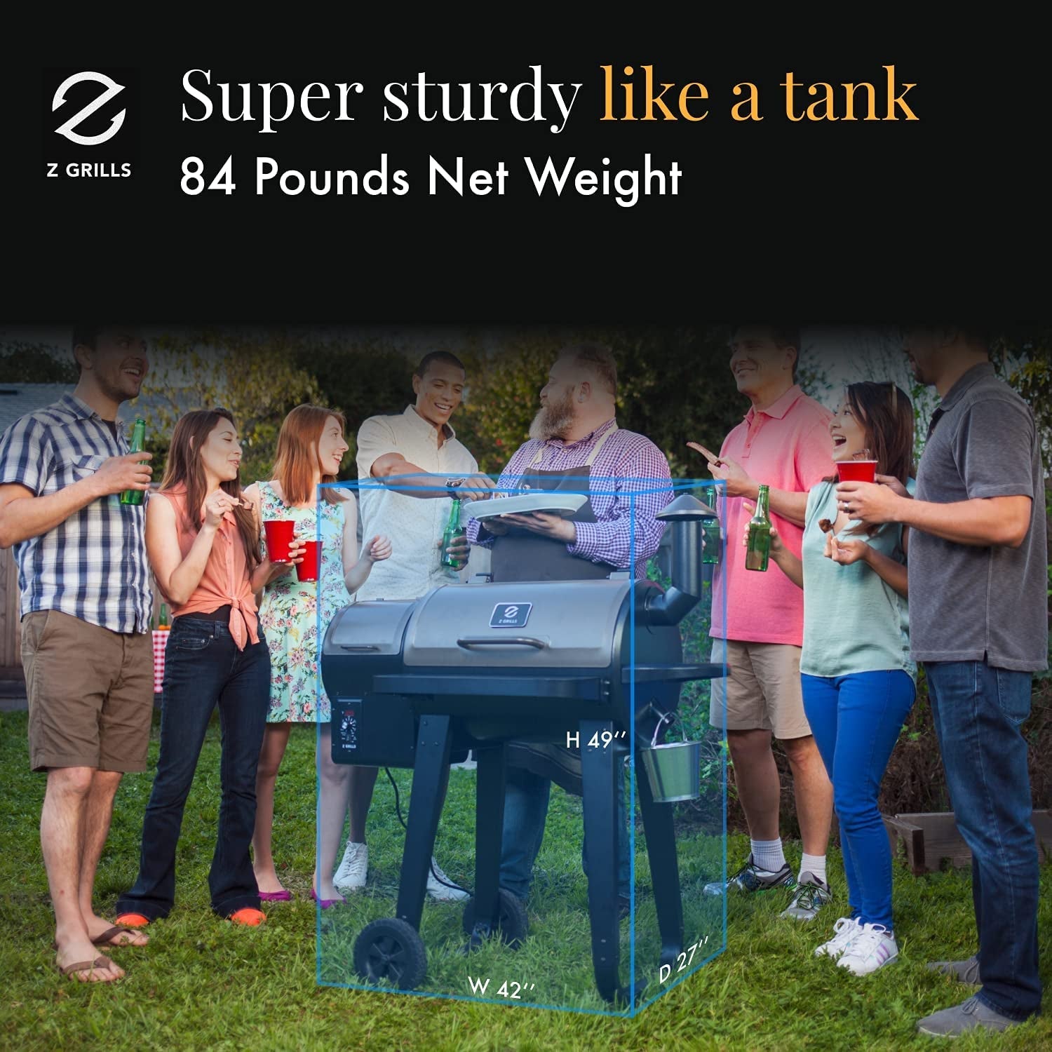 ZPG-450A 2023 Upgrade Wood Pellet Grill & Smoker 6 in 1 BBQ Grill Auto Temperature Control. 450 Sq in Bronze - Image 5