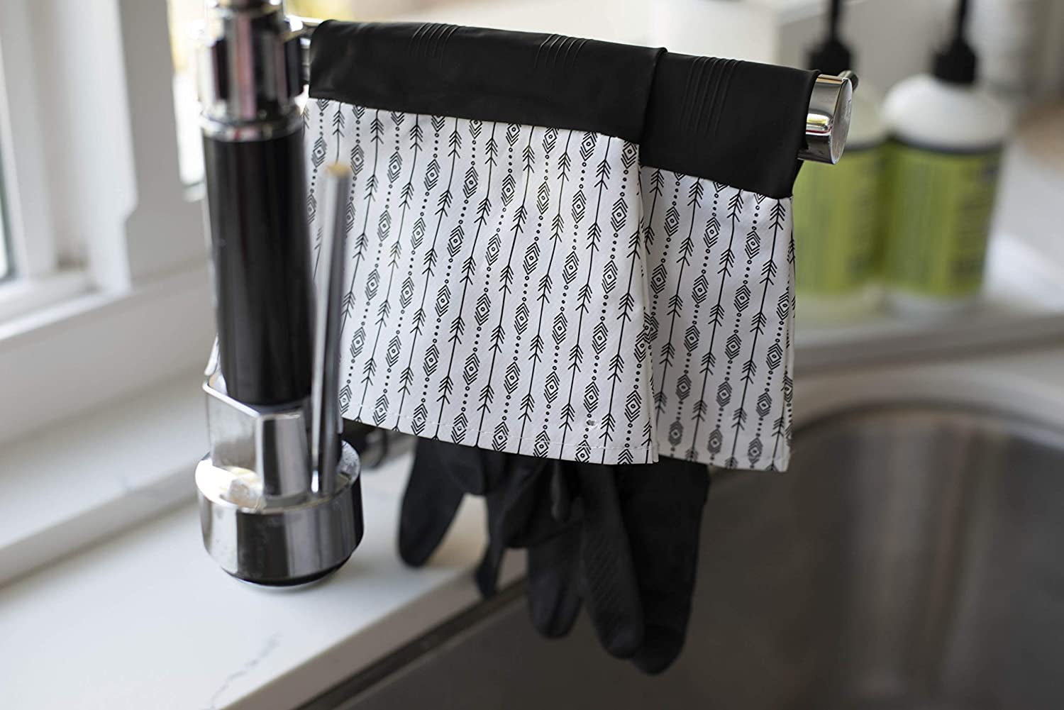 Glam Reusable Latex Dishwashing Gloves for Kitchen or Cleaning. One Size. Yellow. 3 Pairs - Image 9