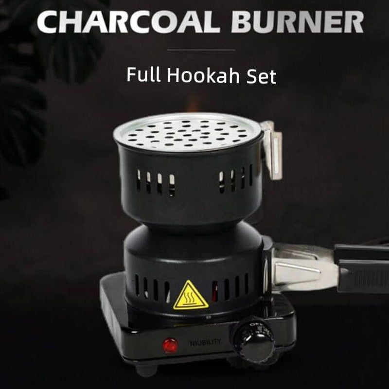 Electric Stove Coconut Charcoal Starter Hookah Coal Burner for Hookah Coal Burner with Detachable Handle Stainless Steel Grill & Rack Smart Heat Control Long Cable for BBQ Kitchen - Image 4