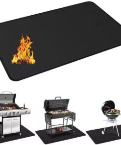 48 X 30 Inch under Grill Mats for Outdoor Grill. Double-Sided Fireproof Deck and Patio Protector Mat. BBQ Mat for under BBQ. Waterproof Oil-Proof Grill Floor Pads Fire Pit Mat Fireplace Mat