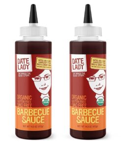Organic BBQ Sauce | Gluten Free | Paleo Friendly | No Corn Syrup or Cane Sugar | No Added Flavors or MSG (2-Pack) Vegan Sauce