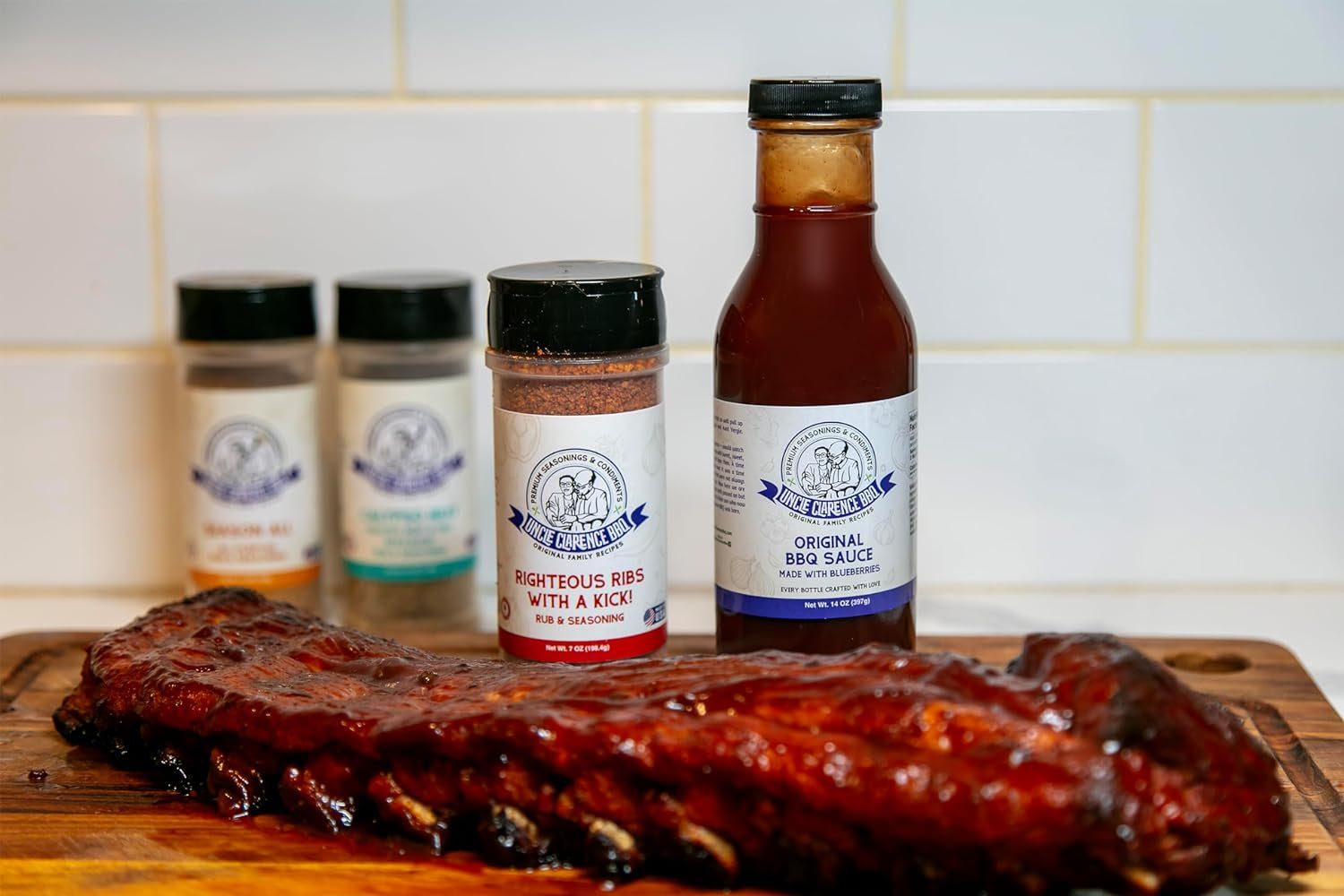 Uncle Clarence Original BBQ Sauce Made with Blueberries 2 Pack All Natural Barbecue Sauce Non GMO. No Preservatives. Vegan Great for Pork. Chicken. Beef. Vegetables - Image 3