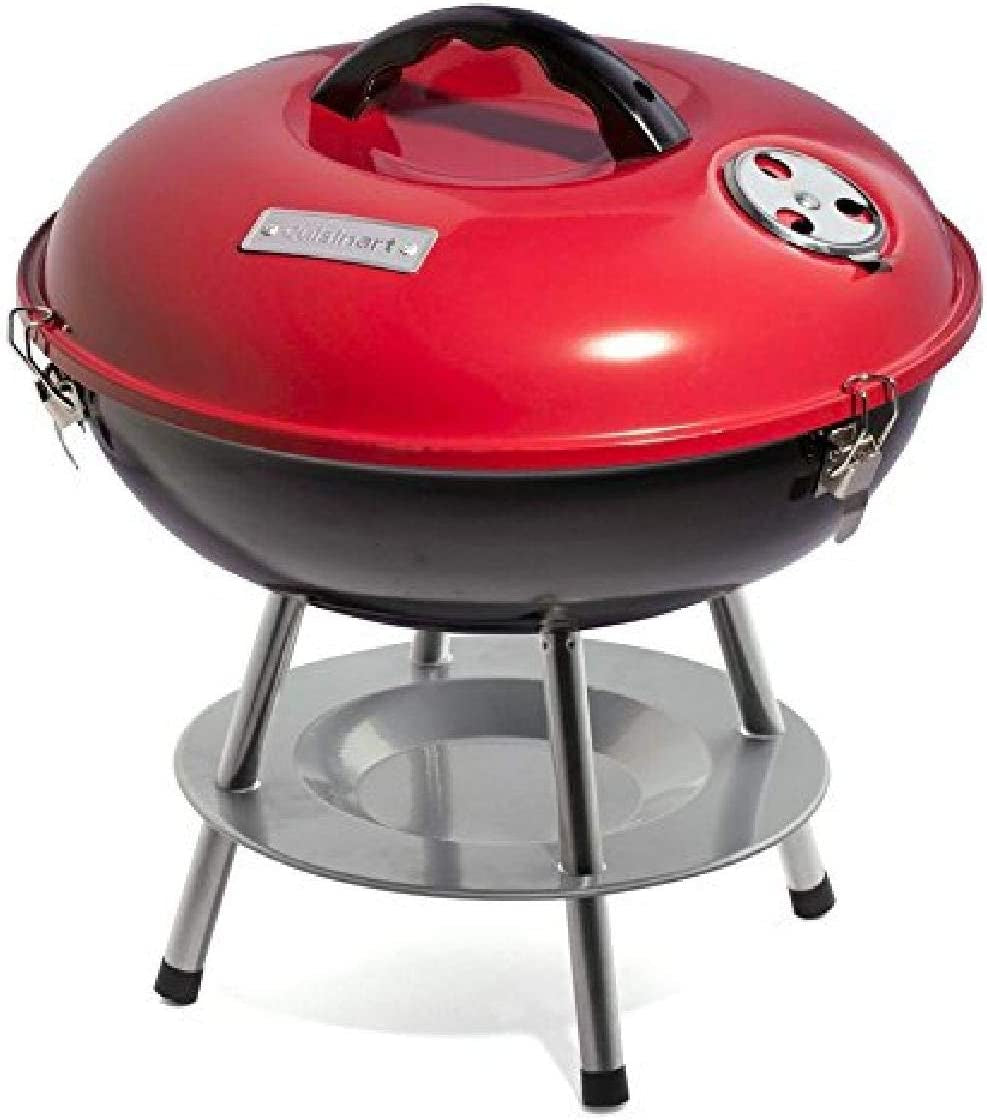 CCG190RB Inch BBQ. 14 X 14 X 15. Portable Charcoal Grill. 14 (Red)