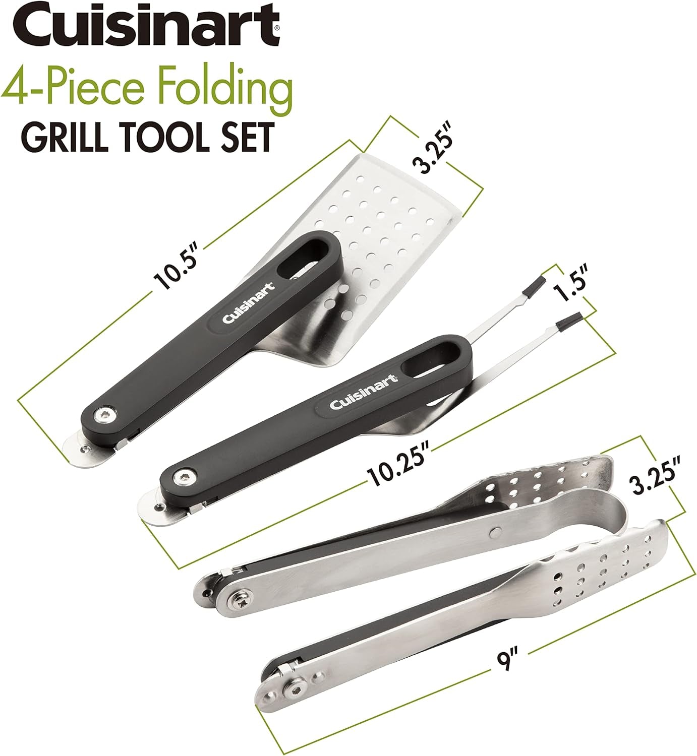 CGS-1000 4-Piece Folding Grill Tool Set - Image 5