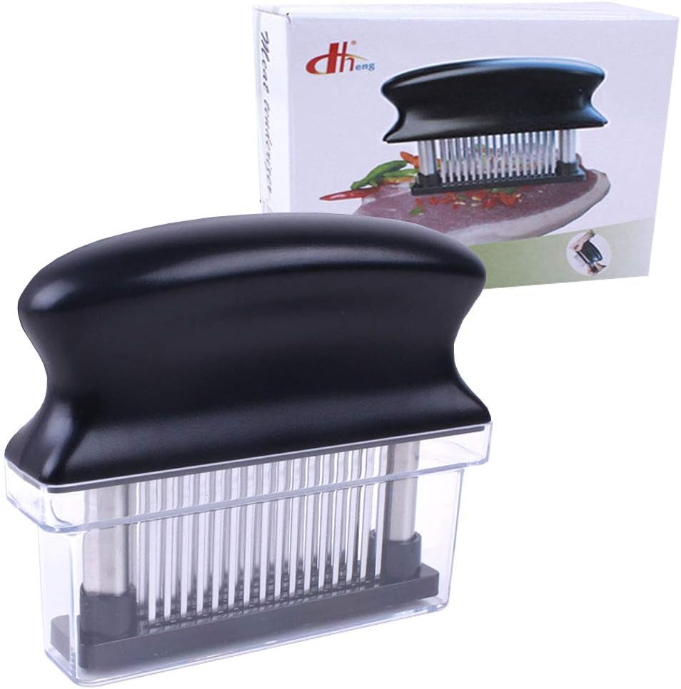 Meat Tenderizer with 48 Stainless Steel Ultra Sharp Needle Blades Heavy Duty Cooking Machine for Tenderizing Beef. Turkey. Chicken. Steak. Veal. Pork. Fish Etc - Image 2