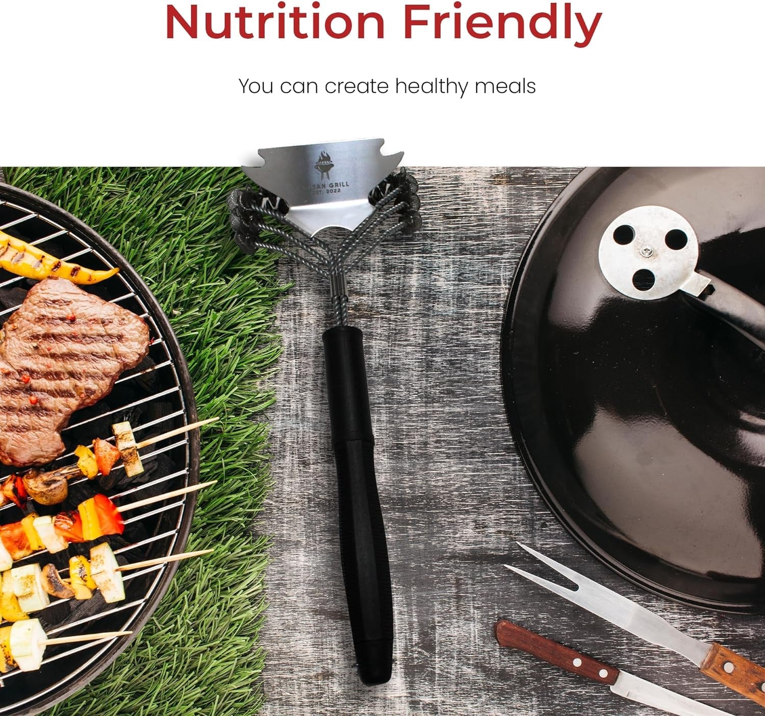 Clean Grill Superior BBQ Grill Brush - Efficient. Safe Wire Bristle Barbecue Cleaning Tool - Extra Strong Cleaner. for Grill Lovers. Ideal for Cleaning Any BBQ Grill - Image 5