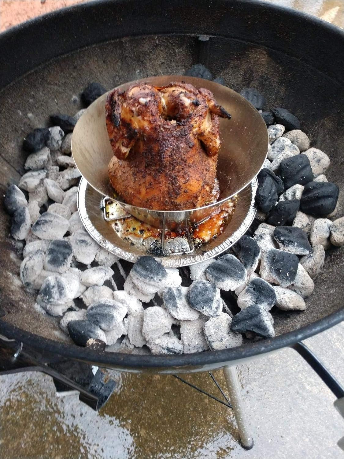 Uniflasy BBQ Whirlpool for Weber Kettle 22. 26.75 Inches WSM Weber Smokey Mountain for Big Green Egg XL Kamado Cone Kettle Charcoal Grill Accessories for Weber Master Touch 22 - Image 3