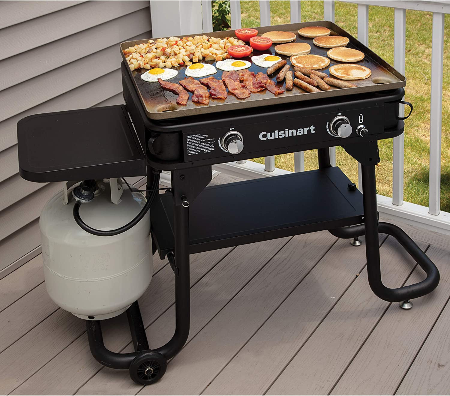 Flat Top Professional Quality Propane CGG-0028 28 Two Burner Gas Griddle - Image 9