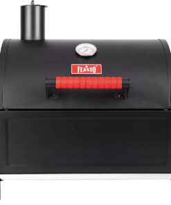 Feasto Portable Charcoal Grill Grates with Cast Iron Grill. Anti-Scalding Handles.Tabletop Grill with 354 Square Inches Cooking Area. for Outdoor Camping and Picnic. Black. L26.8''X W20''X H21.3''