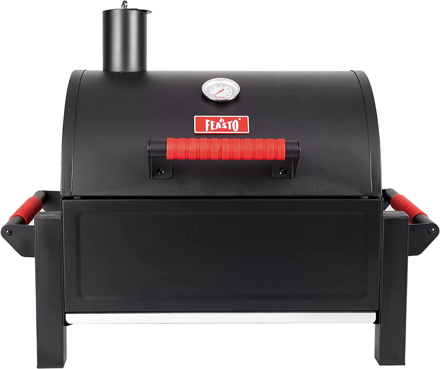 Feasto Portable Charcoal Grill Grates with Cast Iron Grill. Anti-Scalding Handles.Tabletop Grill with 354 Square Inches Cooking Area. for Outdoor Camping and Picnic. Black. L26.8''X W20''X H21.3''