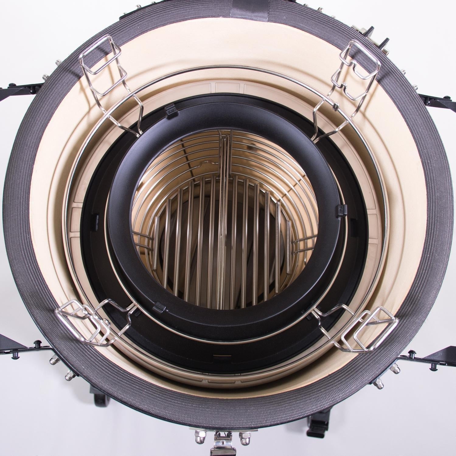 Kamado Joe: Classic Joe III w/ Cart. Hyperbolic Insert. Aluminum Side Shelves. Heat Def. D&C. Tools - Image 6