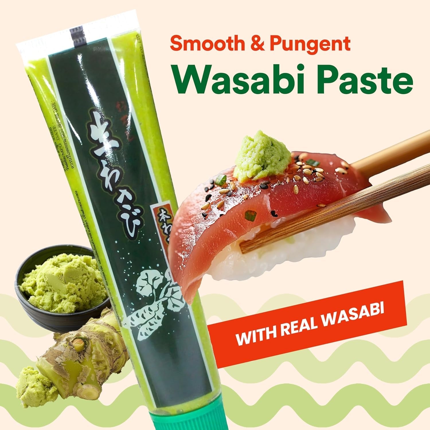 Wasabi-O Real Wasabi Paste – Authentic Japanese Fresh Wasabi Root. Mild Heat. Squeeze Tube for Sushi. Sauce. Mayo. Seafood – 3 X 1.52 Oz - Image 3