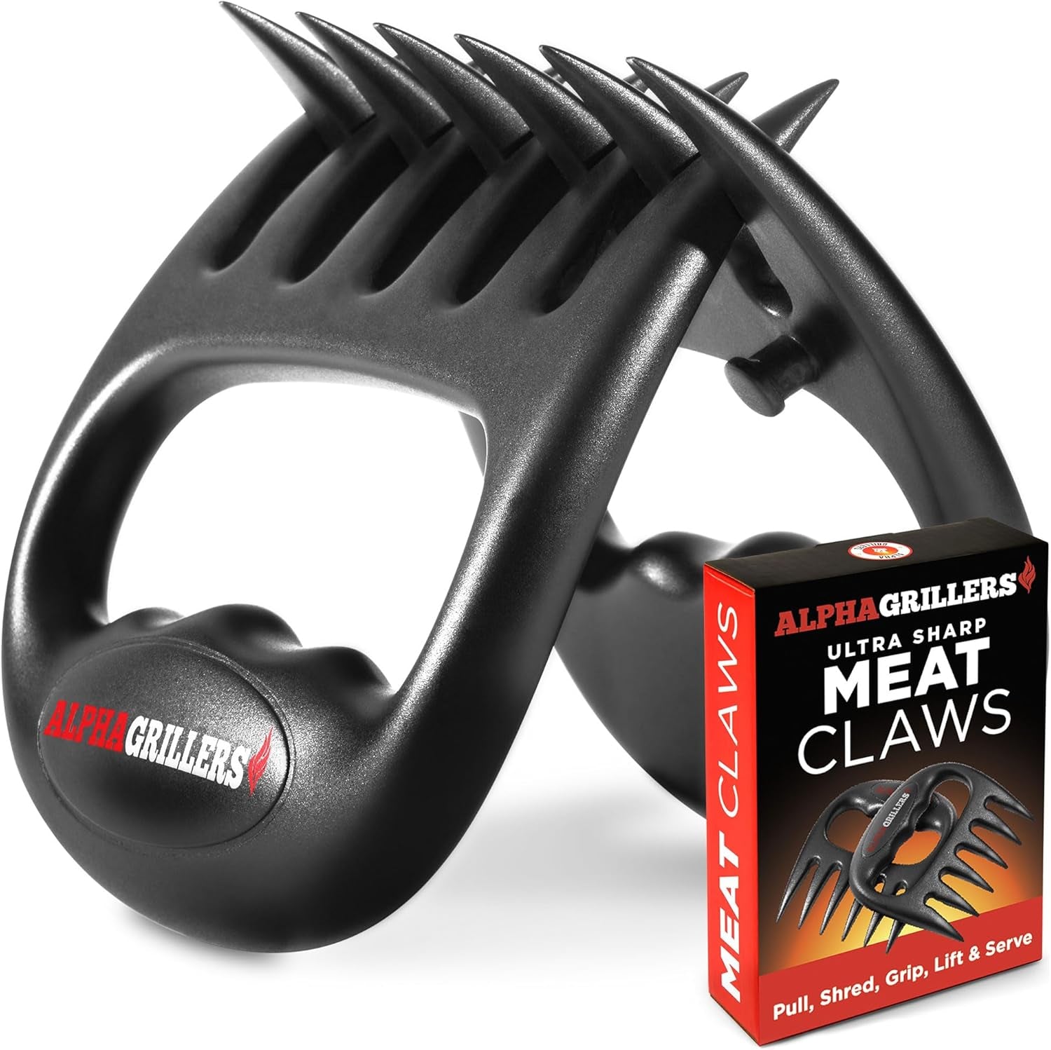 Alpha Grillers Meat Shredder Claws - Fathers Day Gifts for Dad - BBQ Grilling Accessories Gift for Men Him Husband Boyfriend Birthday - Barbecue Grill Puller for Shredding Pulled Pork Chicken - Image 7