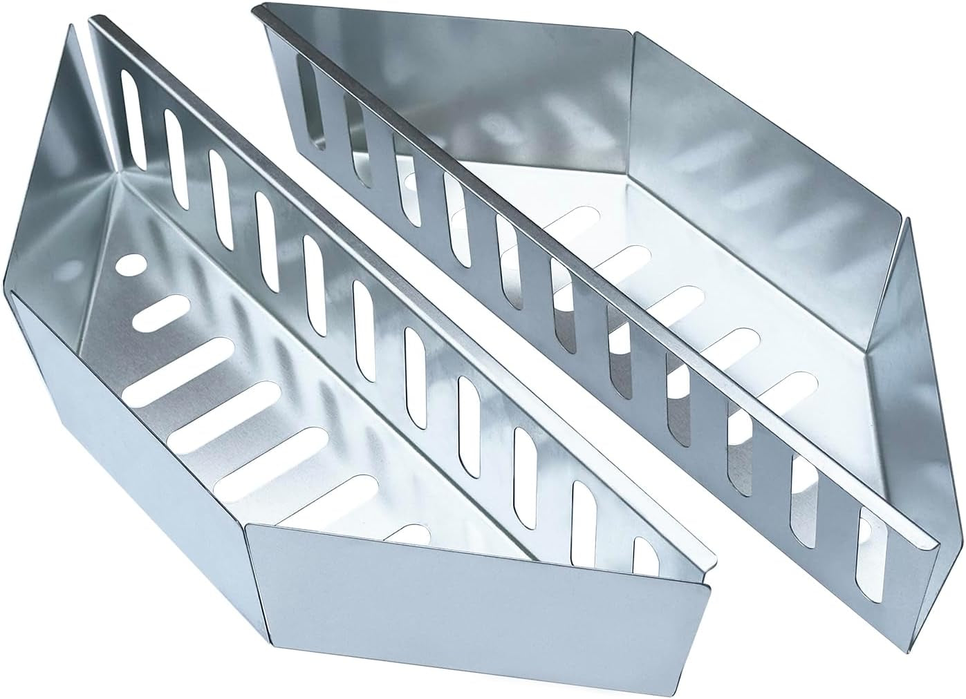 Charcoal Basket Set of 2 - BBQ Charcoal Grill Basket Holders. Heavy Duty Grill Accessories Replacement for Weber 22 Kettle Grill. Compatible with Weber Grill Accessories & Parts. Universal Fit for Charcoal Grills - Image 8