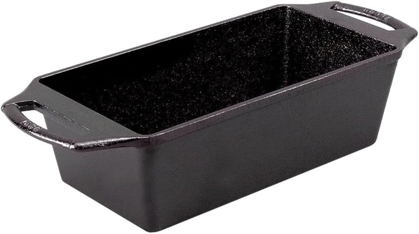 Lodge Cast Iron Loaf Pan 8.5X4.5 Inch. Black