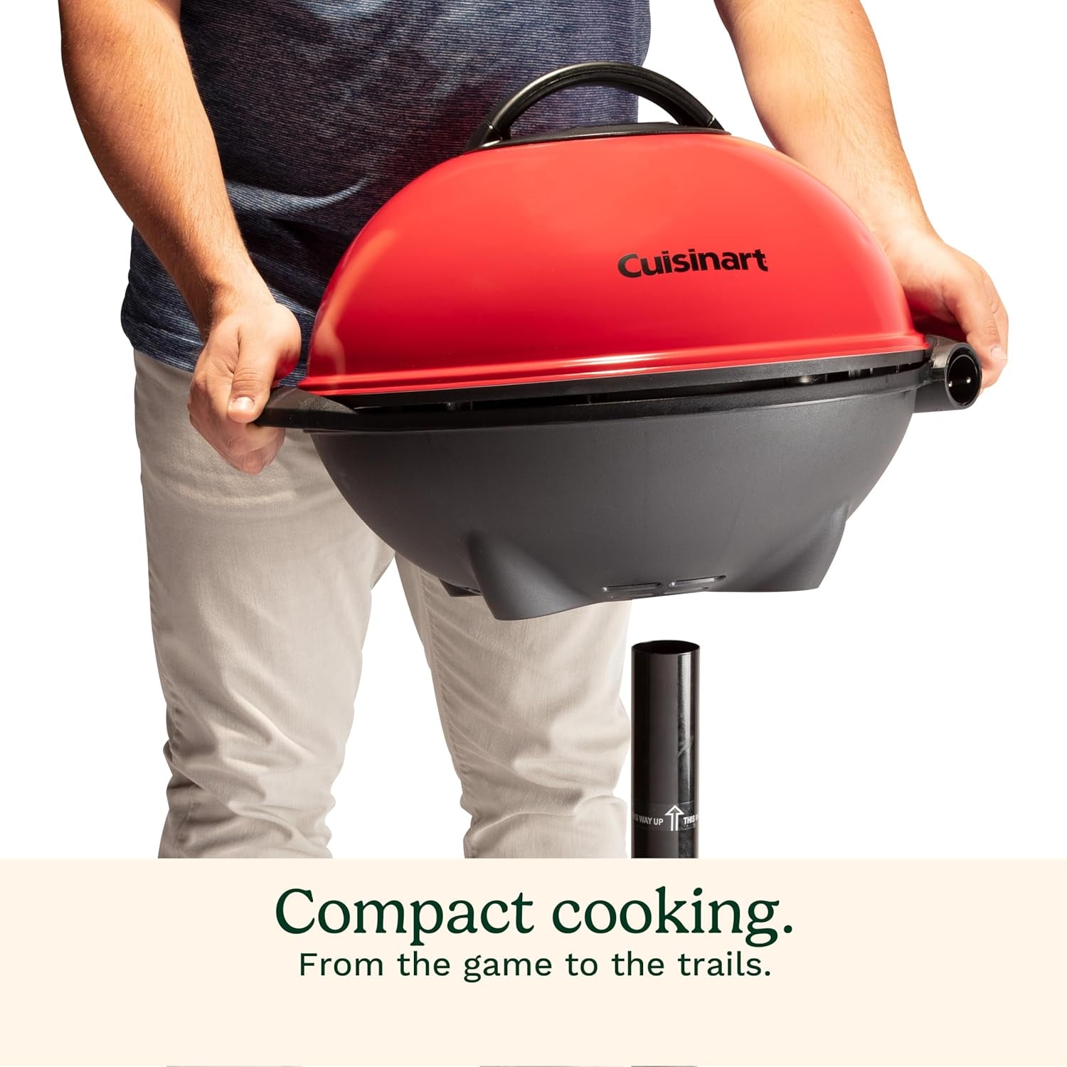 Cuisinart Indoor/Outdoor Electric Grill. 2-In-1 Portable BBQ with Non-Stick Cooking Surface. Electric Grill Outdoor with Adjustable Heat. Stand/Tabletop Options for Cookouts. Barbecues. Small Spaces - Image 6