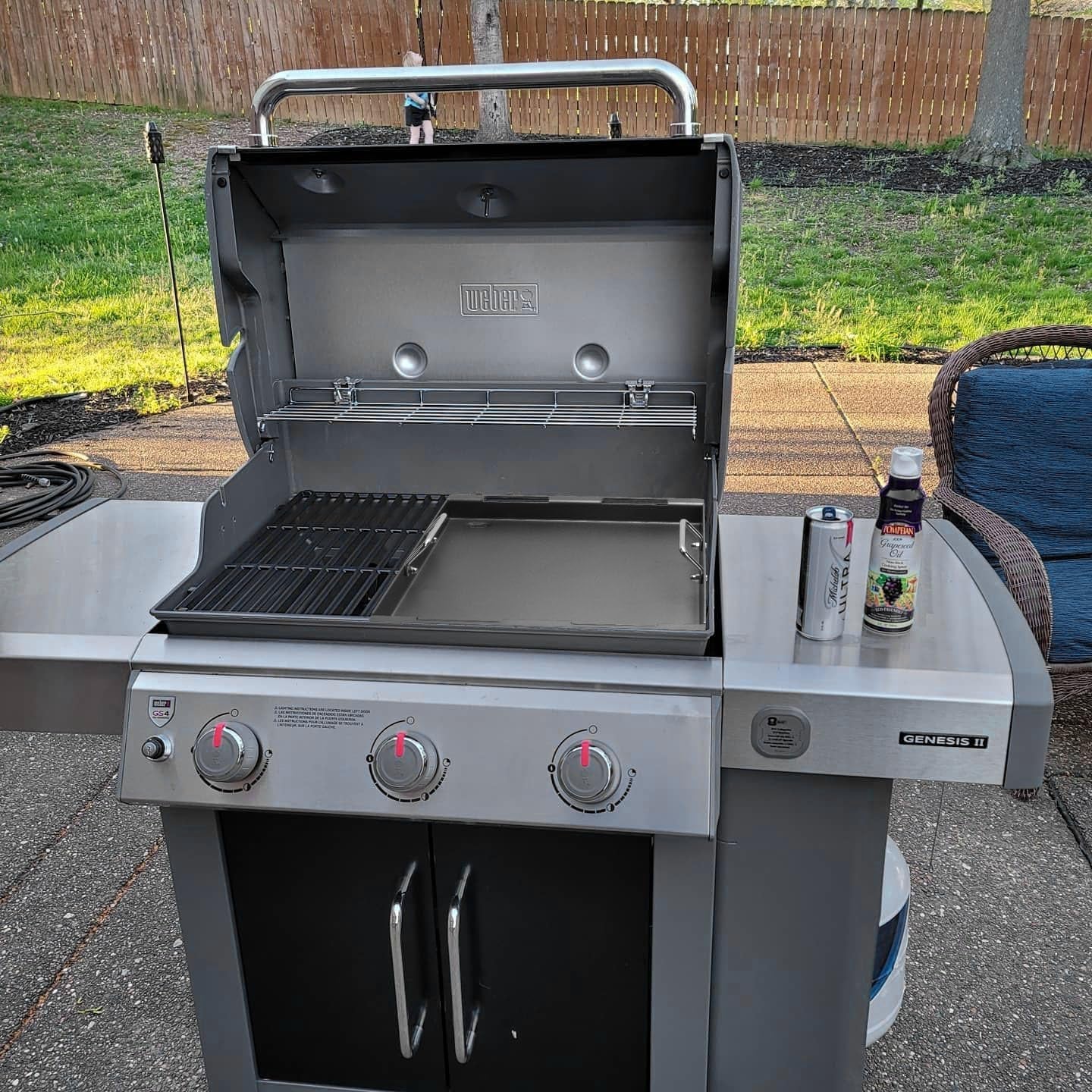 Cooking Griddle Inserts & Grate for Weber Genesis II 300 Series Grill. Flat Top Grill Griddle for Weber Genesis II E-310/315/325/330/335 S-310/335 and More. Replace for Weber 6788 Full-Size Griddle - Image 6