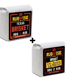 Texas Style Brisket Rub & El Jefe Rub by Rubwise | BBQ Rub & Spices for Smoking & Grilling | Beef Seasoning Dry Rub | Great on Brisket. Steaks. Ribs. Burgers & More (1Lb Each)
