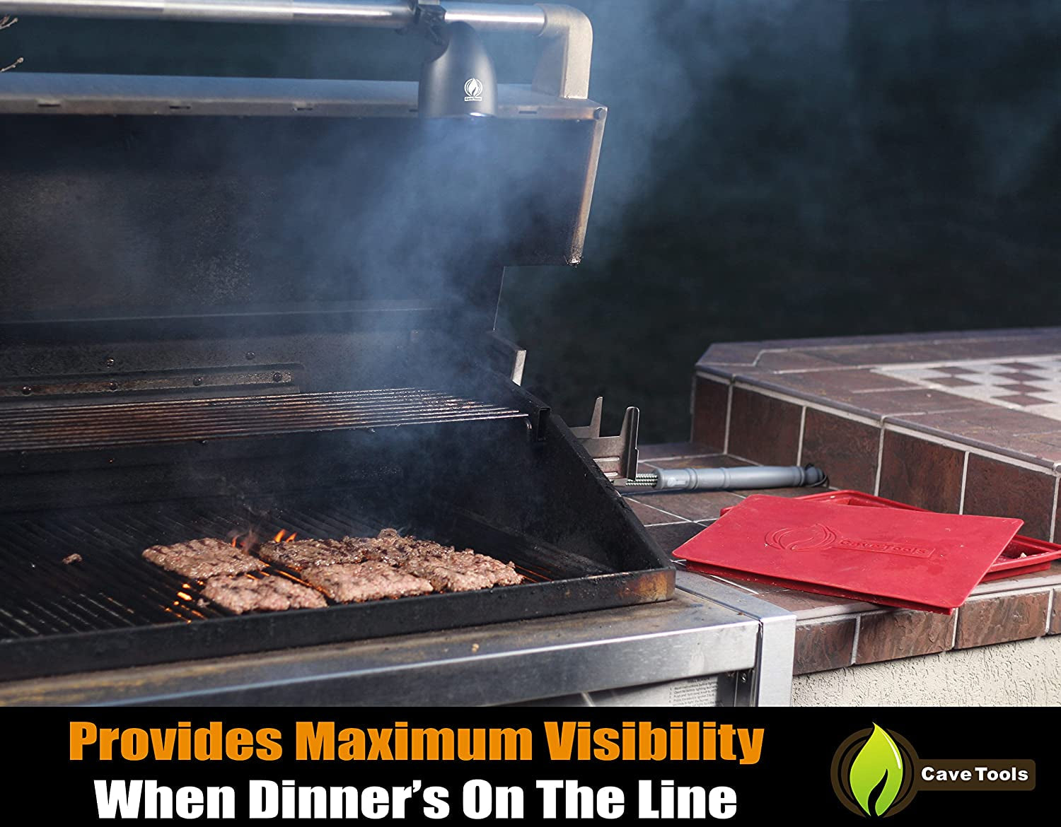 Barbecue Grill Light for Outdoor Grill - Fits round & Square Bars on Any BBQ Pit - 10 LED for Grilling at Night - BBQ Grill and Smoker Accessories - Image 2