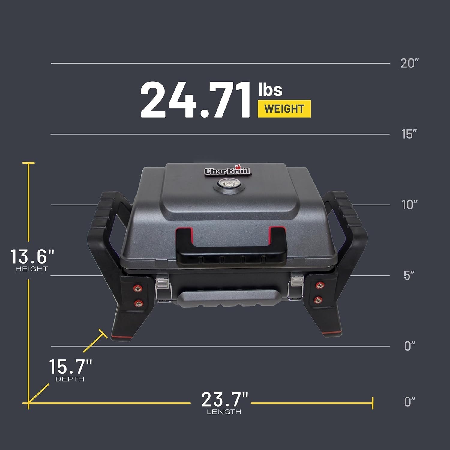 Charbroil® Grill2Go X200 Amplifire Cooking Technology 1-Burner Portable Propane Gas Stainless Steel Grill - 21401734 - Image 4