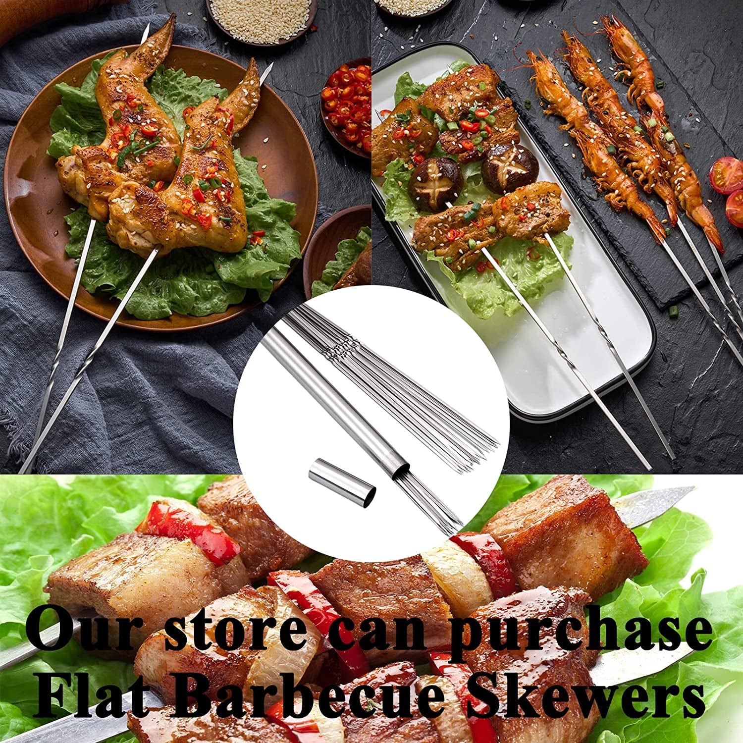 Commercial Quality Portable Charcoal Grills Multiple Size Hibachi BBQ Lamb Skewer Folded Camping Barbecue Grill for Garden Backyard Party Picnic Travel Outdoor Cooking Use(31.6X10.3X5.1 Inch) - Image 7