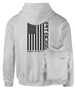 Vertical Flag Hoody - Heather Gray
