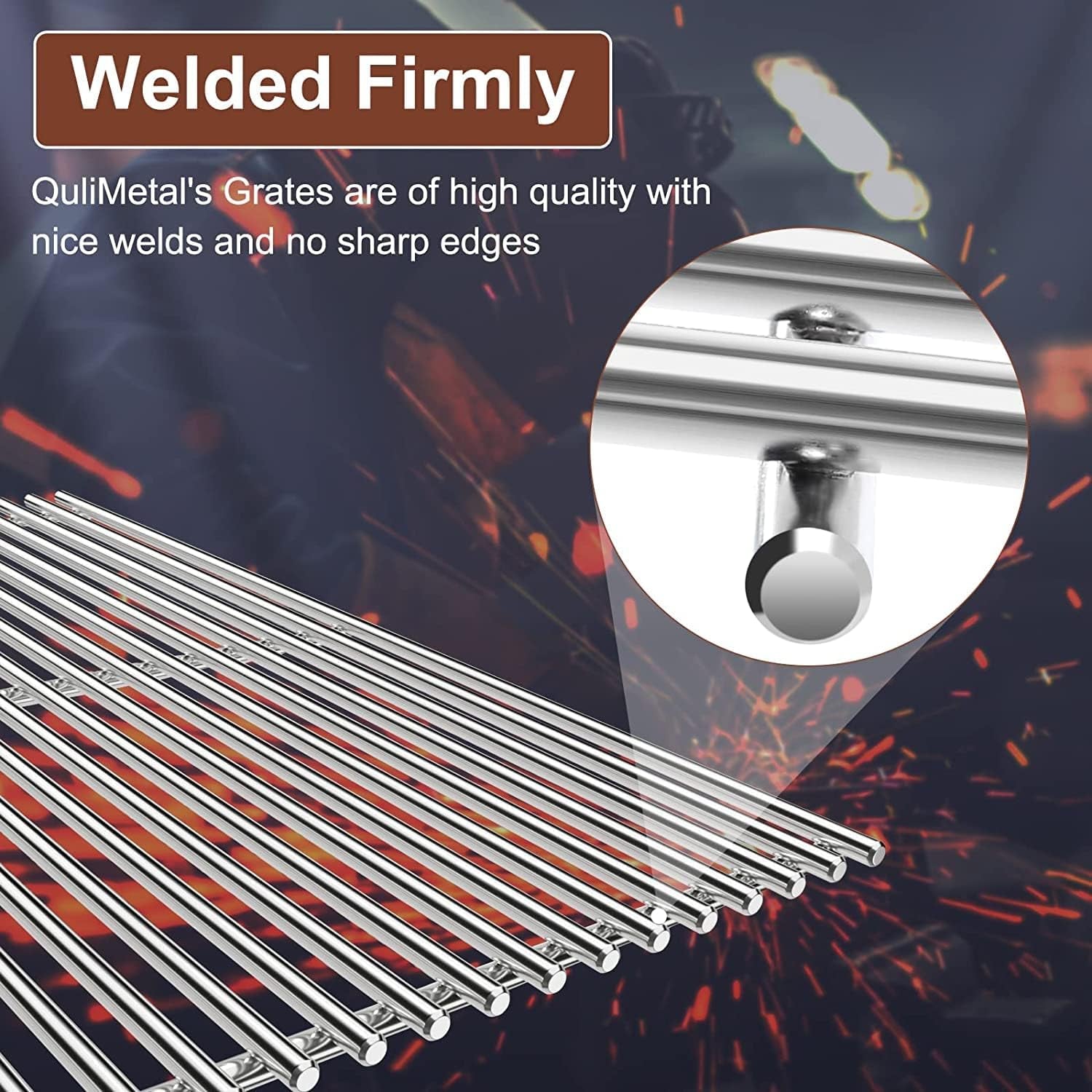 Qulimetal SUS304 Grill Grates for Weber Spirit 300 and GS4 Spirit II 300 Series. Spirit 700. Genesis Silver B & C. Genesis Gold B & C. Genesis Platinum B & C. Genesis 1000-3500 - Image 6