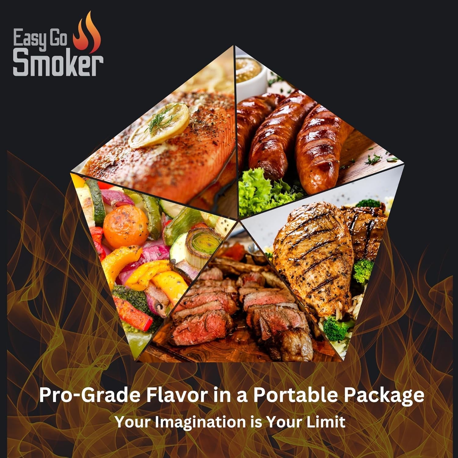 Foldable & Portable Vertical Pellet Smoker - 19.7 Meat Smoker for BBQ Grill. Outdoor Cooking. Camping & RV - Easy to Clean - Includes Carrier Bag. Spoon & Built-In Thermometer – Easygosmoker - Image 8