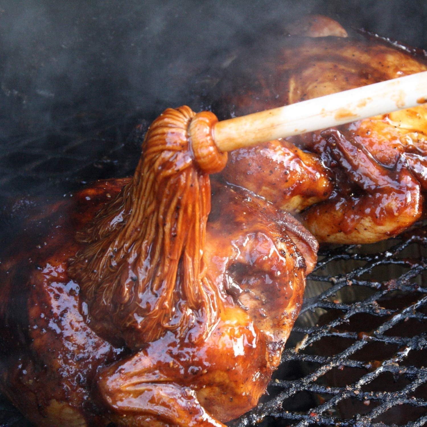 Better Grillin BBQ Bastin Mop Basting Barbecue Brush/Mop Easily Applies Marinades. Sauces. Washes Out. 16In Handle. 2Pk - Image 5
