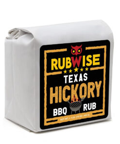 Texas Style Hickory BBQ Rub by Rubwise | Meat Seasoning Spice & Dry Rub for Smoking and Grilling | Great on Brisket. Chicken. Ribs. Pork & Turkey | Designed for Pellet Grill Barbecuing (No MSG) (1Lb)
