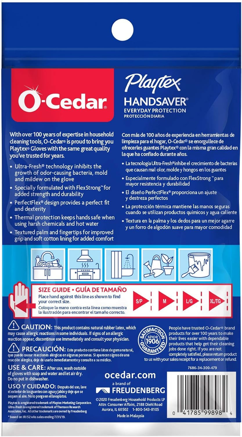 Handsaver Rubber Gloves for Kitchen and Household Cleaning (3 Pairs) - Image 8