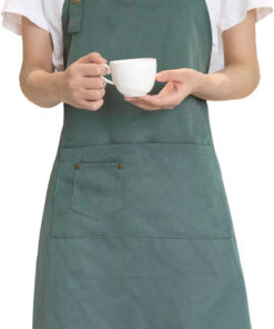 Art Aprons for Painting Pottery Ceramics. Mens Women Kitchen Cooking Aprons Waterproof Green