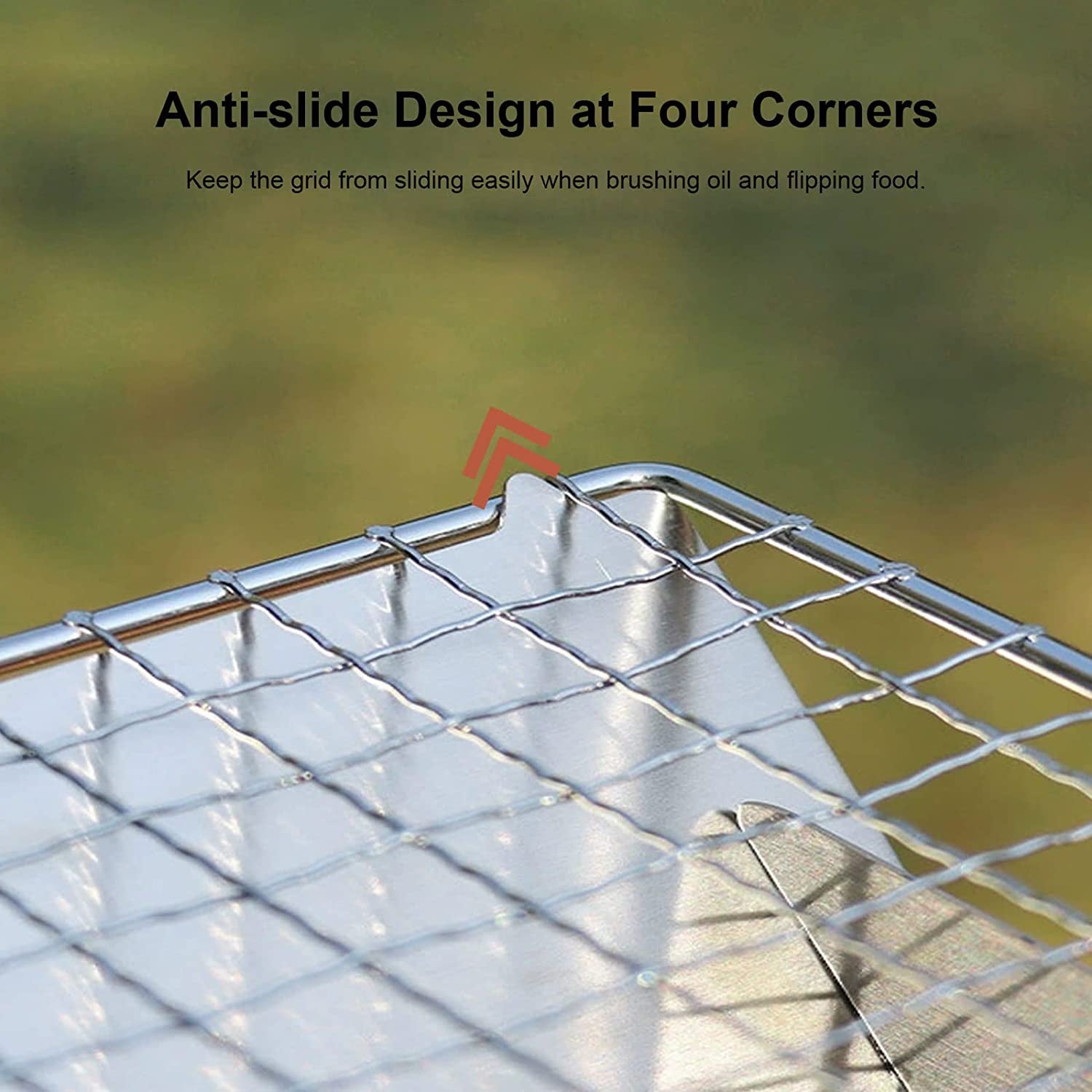 Mini Portable Charcoal Grill.Small BBQ Grill Tabletop Fire Pit for Camping Patio Outdoor Stainless Steel Camping Grill Folding Barbecue Grills Backpacking Grill - Image 6