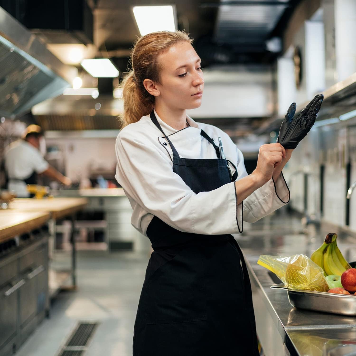 Food Service Food Handling Nitrile Gloves Black Powder Free - Image 8