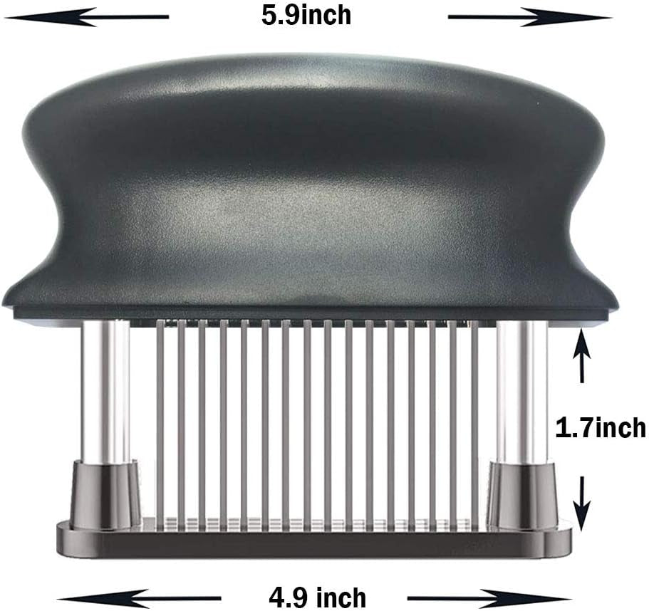 Meat Tenderizer with 48 Stainless Steel Ultra Sharp Needle Blades Heavy Duty Cooking Machine for Tenderizing Beef. Turkey. Chicken. Steak. Veal. Pork. Fish Etc - Image 3