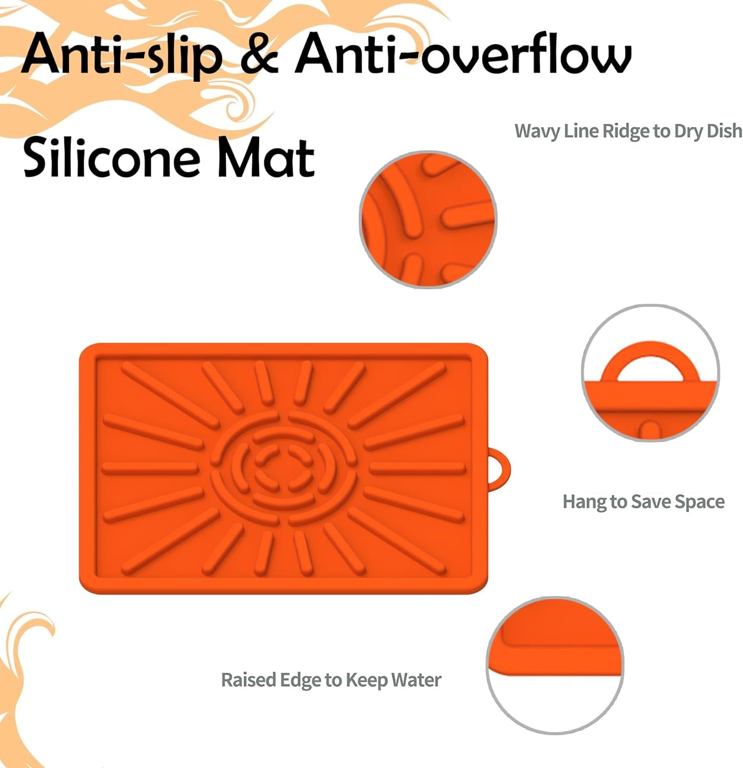 Grill Mat. Side Shelf Mat for Blackstone. Silicone Grill Pad for Outdoor Grill Kitchen Counter. Food Grade Griddle Mat. BBQ Grill Mats. Baking Mats. Grill Prep Trays. Hot Pads - Image 5