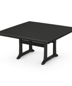 Polywood: Nautical Trestle 59 Dining Table in Slate Grey